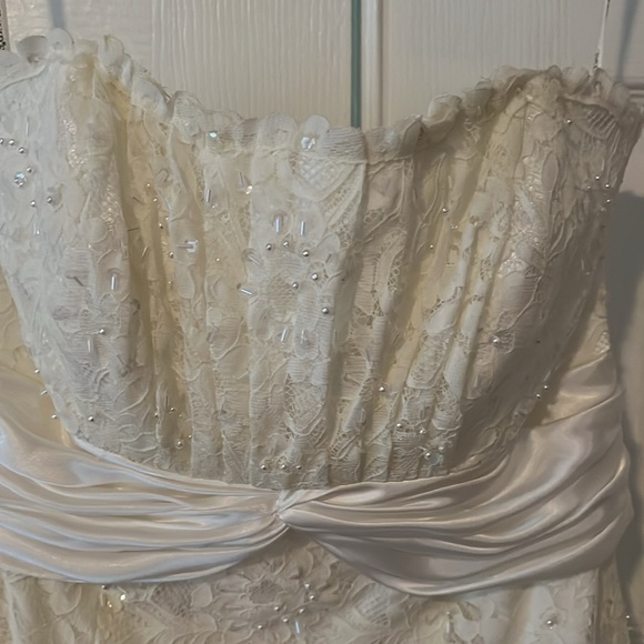 Ivory Lace Wedding Gown - Picture 3 of 7